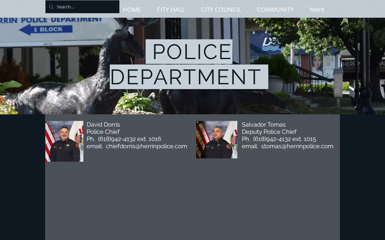 Herrin criminal records contact at the Herrin Police Department